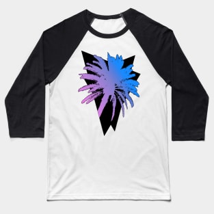 Neon Gradient Palm Tree Baseball T-Shirt